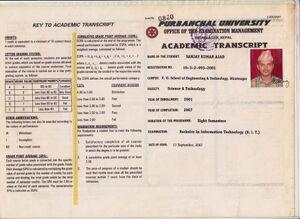 Transcript (academic)